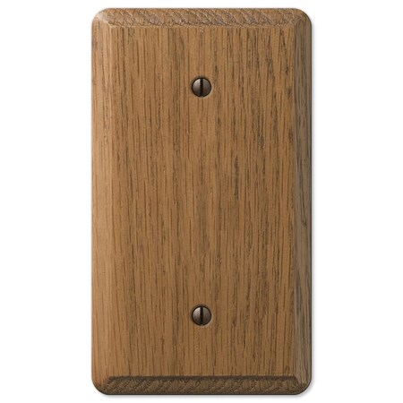 Amerelle Amerelle Contemporary Medium Brown 1 gang Oak Wood Blank Wall Plate 1 pk 901B